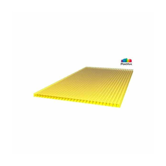 Сотовый поликарбонат 16 мм POLYNEX желтый 2100х12000 мм